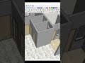 Lets Play SKETCHUP with me guys 3D flat housing (Part 1)🤍🩵 #sketchup #3dmodeling