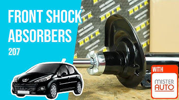 How to replace the front shock absorbers Peugeot 207 ➿