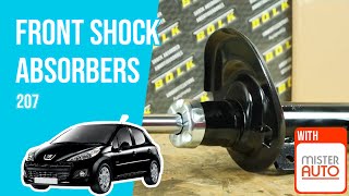How to replace the front shock absorbers Peugeot 207 ➿