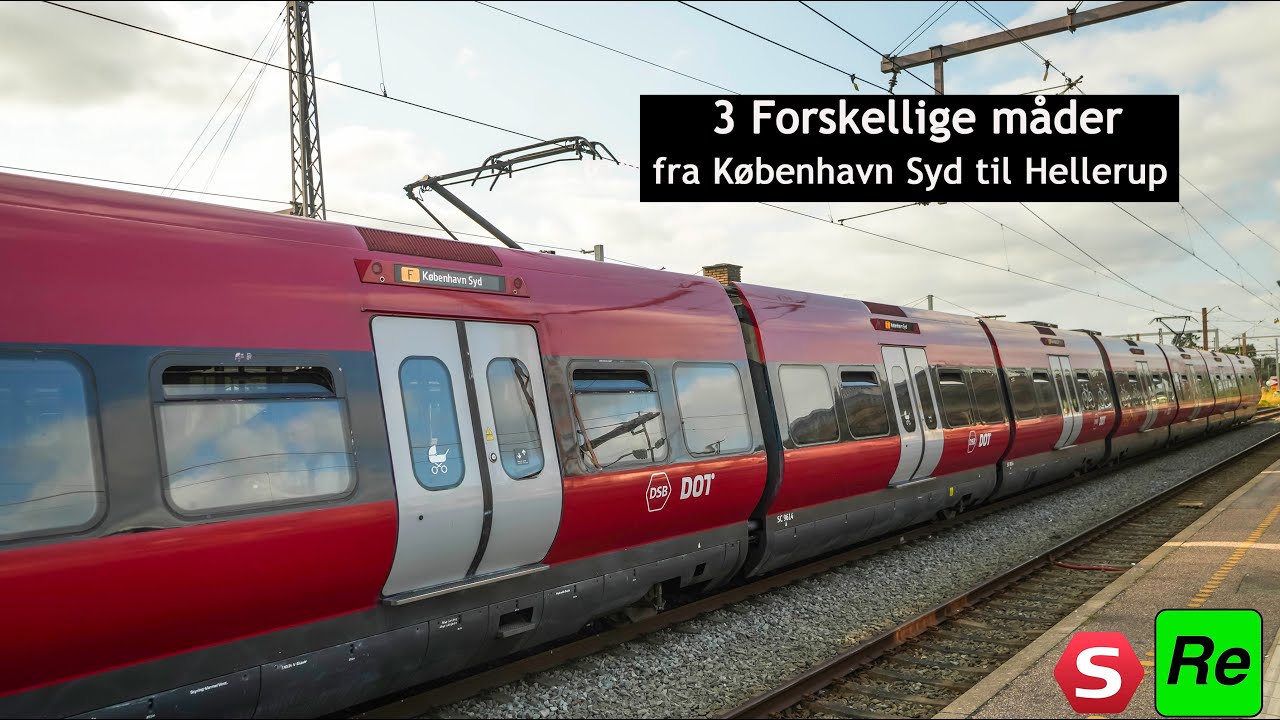 3 Forskelige måde fra København Syd til Hellerup
