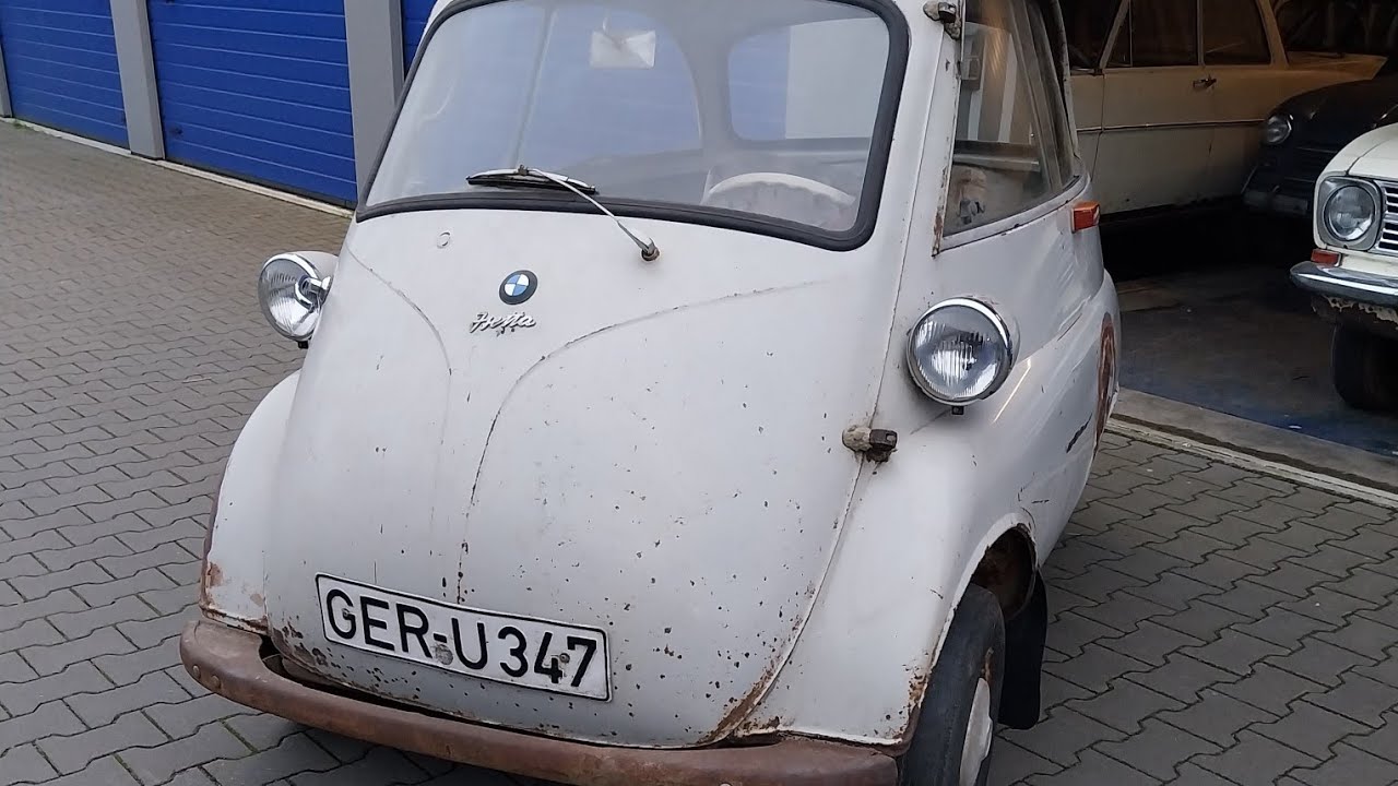 Bmw isetta bj 1958 letzter tüv 1966!! Scheunenfund unrestauriert original Patina oldtimer 