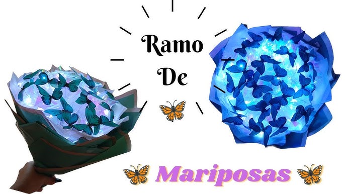 🌼Ramo con PAPEL COREANO Fácil🌼Tutorial-PASO A PASO-🔵como hacer