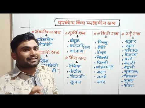 MPSC:[प्रकरण : शब्दसिद्धी] घटक-&rsquo;परकीय किंवा परभाषीय शब्द&rsquo;_मराठी व्याकरण :: निवृत्ती सातपुते.