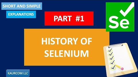 Selenium History and Evolution