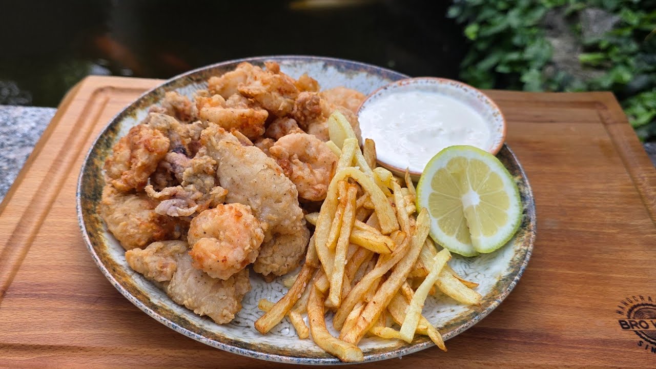 FRITTO MISTO CU SOS AIOLI. 15 RON SĂ GĂTEȘTI ACASĂ FATA DE 100 LA RESTAURANT.