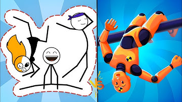 THROUGH THE WALL 💥 VS RAGDOLL BREAK & KICK 🩷 | Epic Battle Challenge walkthrough mobile level 5555