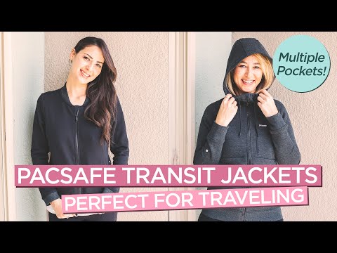Repasuhin ang Anti-theft Transit Women’s Travel Jacket at Hoodie ng Pacsafe