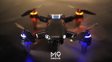 M9 Brushless Motor FPV Drone Dual HD Camera Foldable Quadcopter Optical Flow Obstacle Avoidance