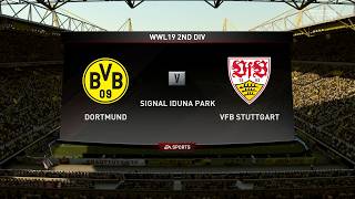 FIFA 19 | WWL 19 Week 2 2nd Division Match 2 - Dortmund vs VfB Stuttgart [AI vs AI]