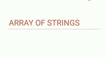 Array of strings and String Sorting - English explanation | KTU ES102 Programming in C