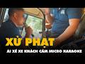 Phạt tài xế xe khách cầm micro hát karaoke