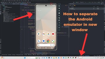 How to separate the Android emulator from Android Studio