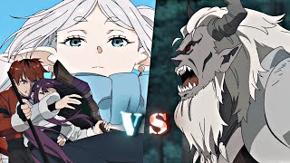 Frieren, Fern & Stark Vs Beast Demon 4k Raw Clips For Editing | Season 2 Episode 4 | Frieren #s2
