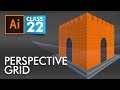 Adobe Illustrator - Perspective Grid - Class 22 - Urdu / Hindi