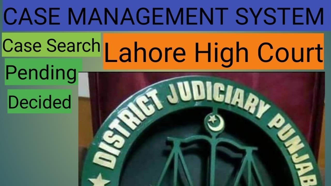 Judiciary Punjab ! Case management system! 