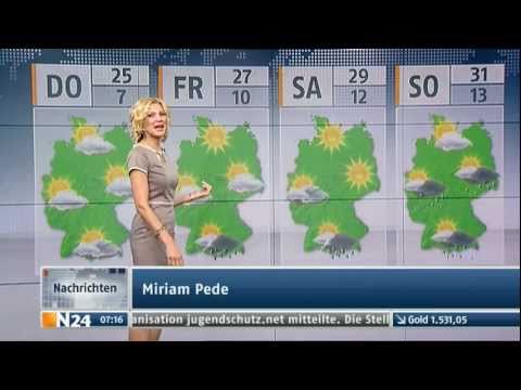 Miriam Pede mit dem N24 Wetter am 01.06.2011 @moderatorinnen24b