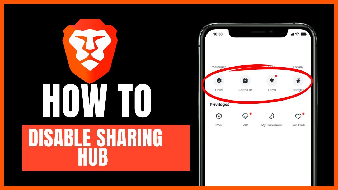 How to disable sharing hub on Brave browser - YouTube