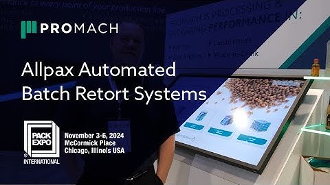 Allpax Automated Batch Retort Systems for the Pet Care Industry