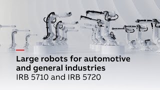 IRB 5710 and IRB 5720 - large ABB robots increase speed and flexibility for material handling