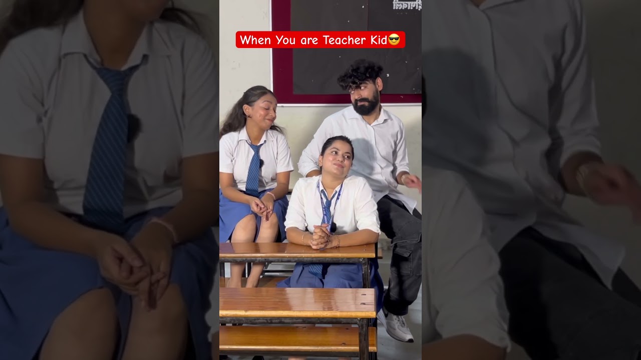 When You are Teacher Kid 😎 #shorts #teratrigun #schoollife #schooltime