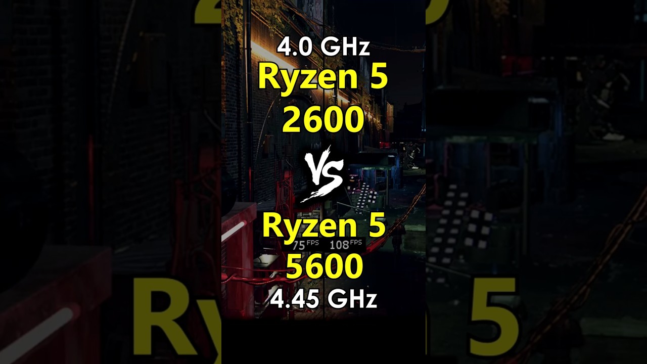 Ryzen 5 2600 OC vs Ryzen 5 5600 Test in Games