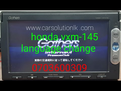 Gathers Vxm 145vsi Language Change Youtube