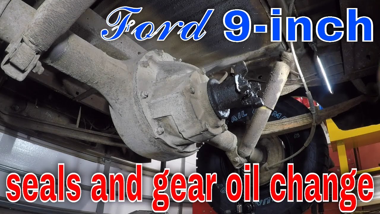 Ford f100 9 inch rear end gear oil change youtube