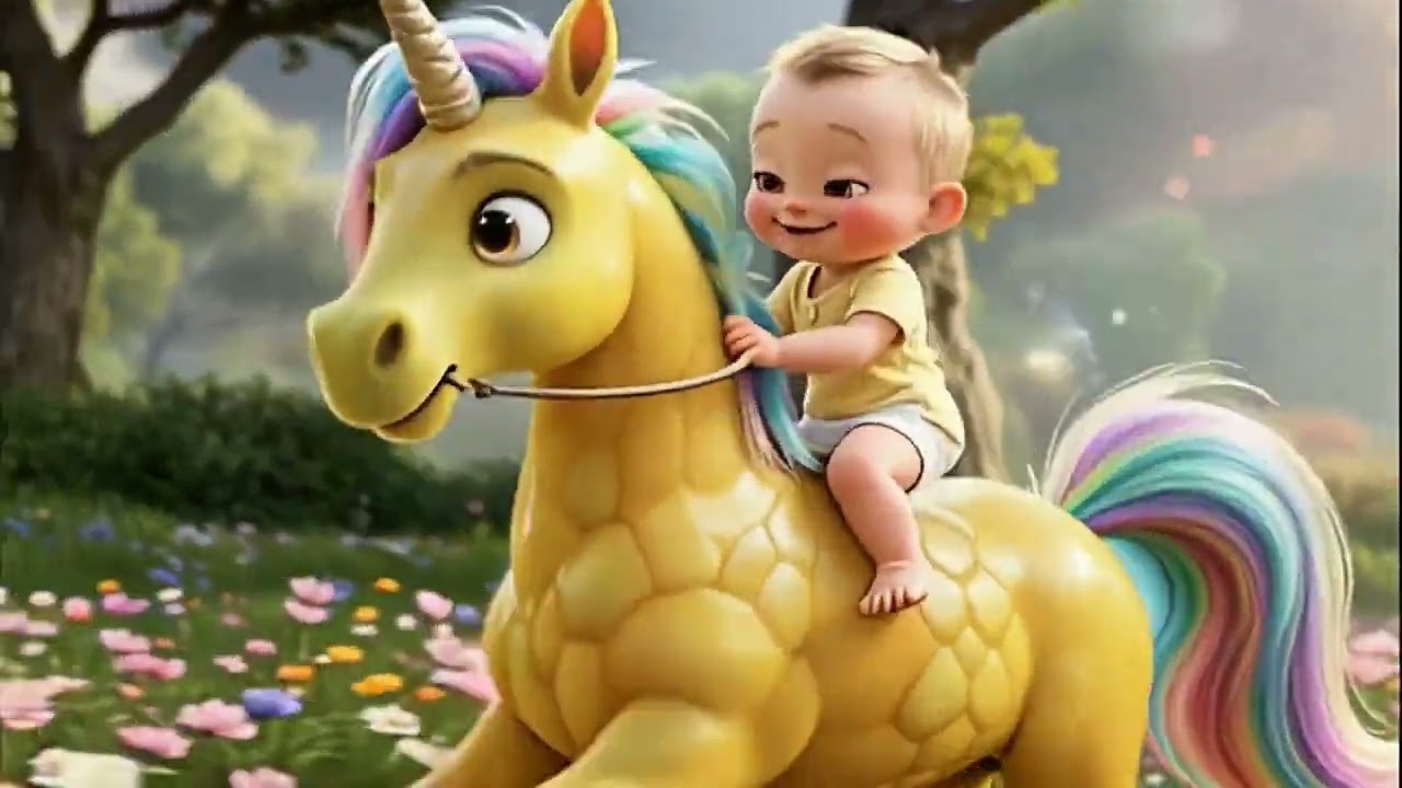 ✨🎶 A magical baby riding a unicorn?! 🦄😂Sing, dance, and laugh with this funny kids song 💃