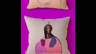 art on pillow, daily art inspiration