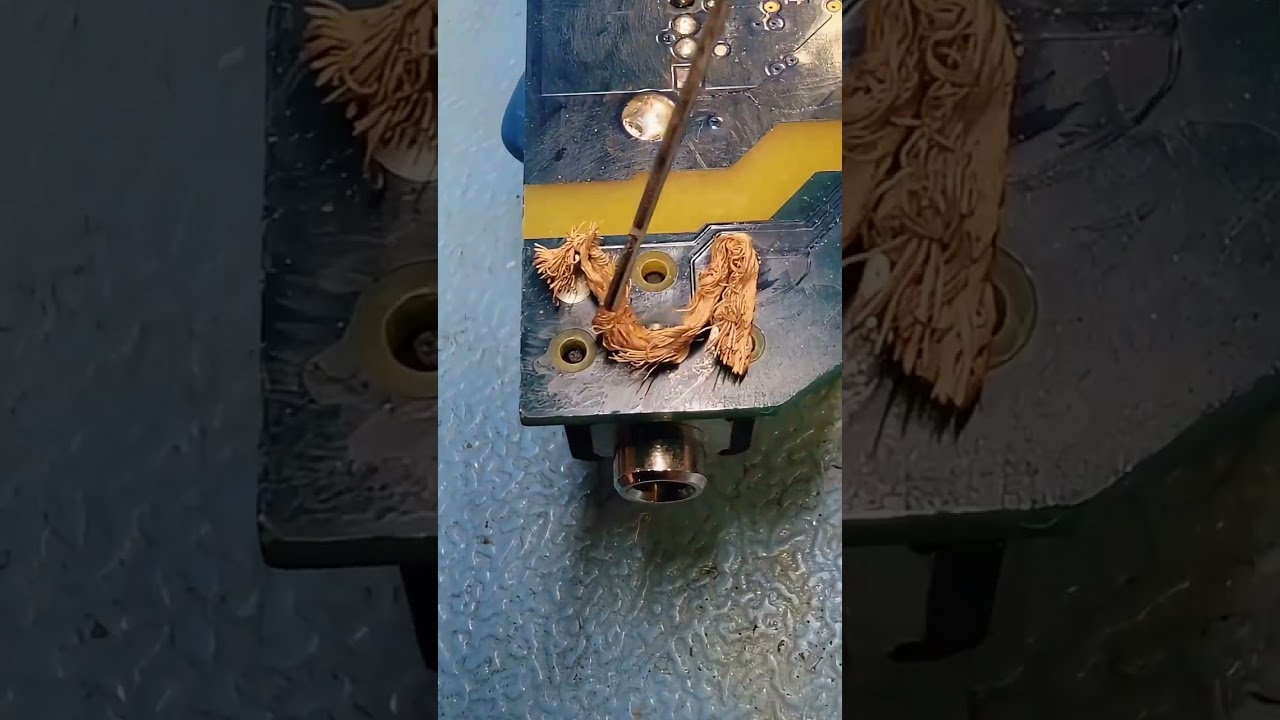 Audio Port On This Board To Get With Solder Wick And More Solder Just With Flux