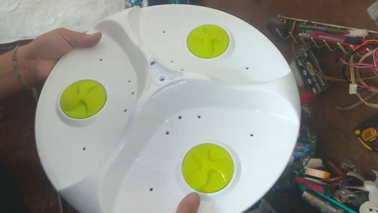 Explicación sobre transmision y agitador de lavadora Haceb aro verde