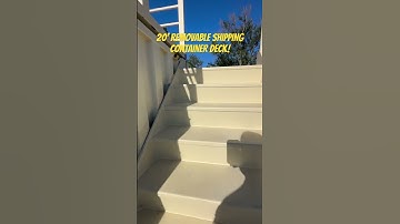20’ Removable Shipping Container Deck! #deck #shippingcontainer #innovation #fabrication