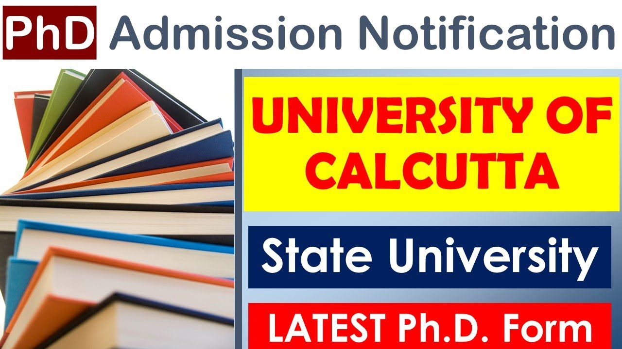 phd admission 2022 || UNIVERSITY OF CALCUTTA || new phd form || latest ...