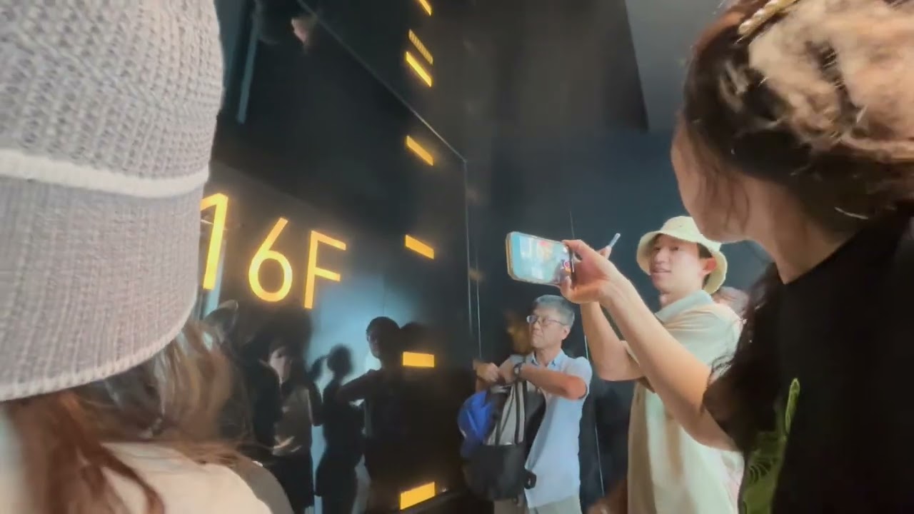 아베노하루카스 전망대 엘리베이터 탑사기(상행)