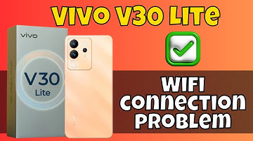 Wifi Not Working || Wifi not connecting || Wifi connection problem solved Vivo V30 Lite