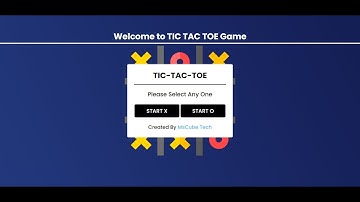TIC TAC TOE Using HTML CSS & JS  | TIC TAC TOE GAME #tictactoegame #html #css #js