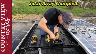 Major progress on the solar Power Room.  Finishing the Solar Array wiring. Thumb