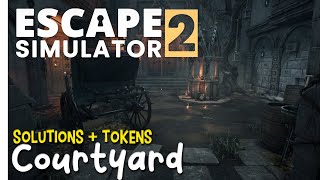 Escape Simulator 2 Demo - Courtyard Walkthrough + Tokens