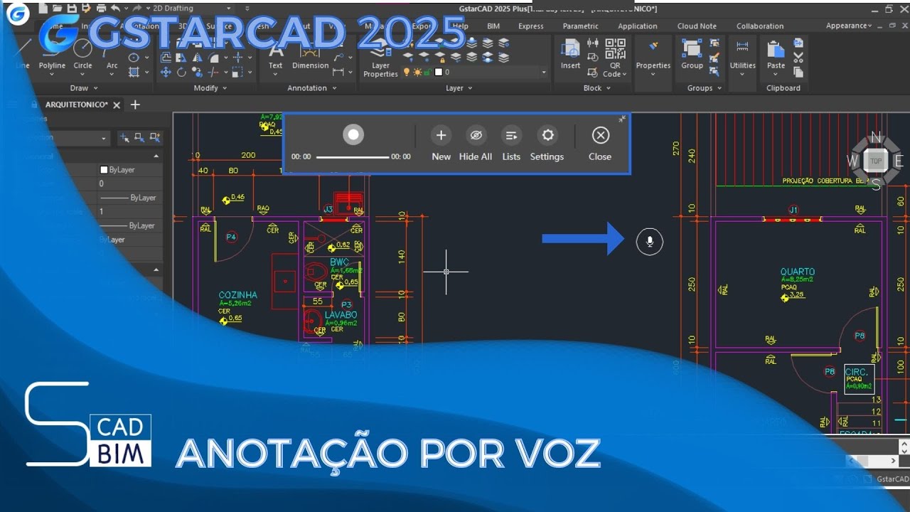 NOVIDADE GSTARCAD 2025 - Anotação por voz - YouTube