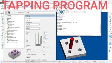 #TAPPING PROGRAM IN DELCAM POWER MILL 3D PROGRAMMING