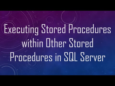 Executing Stored Procedures