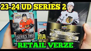 Karta do sbírky! 💥 23-24 UD SERIES 2 Tin a Blaster Box! Hokejové kartičky NHL!