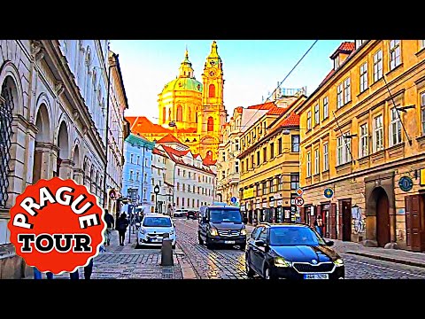 Prague 4k Walking tour - Malá Strana / Petřín - Malostranské náměstí / Czech Republic #asmr