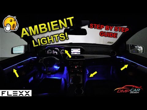 APP CONTROL UNIVERSAL AMBIENT LIGHT install on a Mercedes or any car!