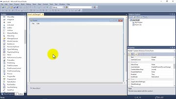 Design TextPad Form in VB.NET|Text Pad with Richtext Box|Menu Design|File|Edit|Format.