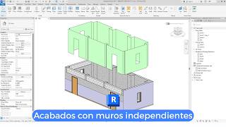 ACABADOS EXTERIORES E INTERIORES EN VINCULOS REVIT BIM