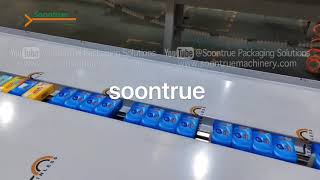 SZ180 flow packaging machine (HFFS) for multipack wet wipe - Soontrue Packaging Solutions