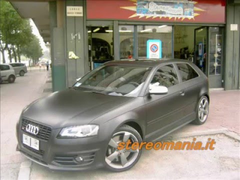 Audi a3 - Wrapping totale nero opaco