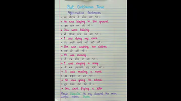 Affirmative Sentences Past Continuous Tense Viral Shorts Shortvideo Trending Subscribe English 