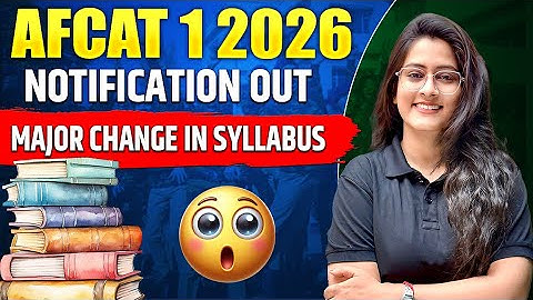 🚨 AFCAT 1 2026 Notification OUT! | Major Syllabus Update – Must Watch ⚠️